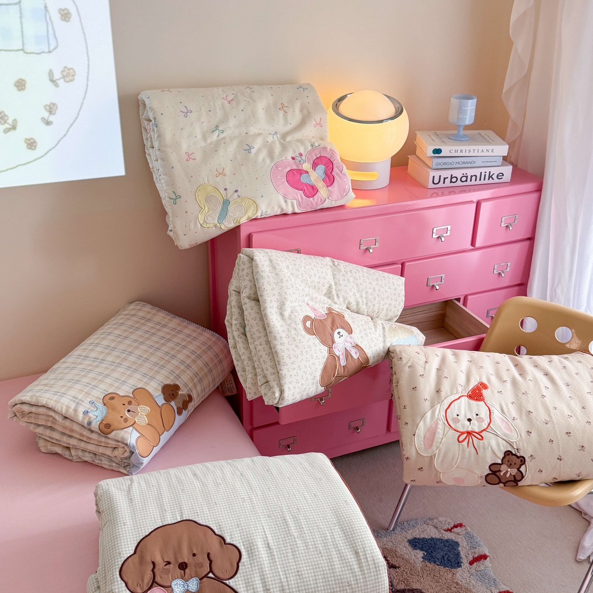 91家纺网 家纺一手货源 找家纺 觅糖家纺 2025春夏新款全棉双层纱夏被夏凉被空调被 组合图仅供展示