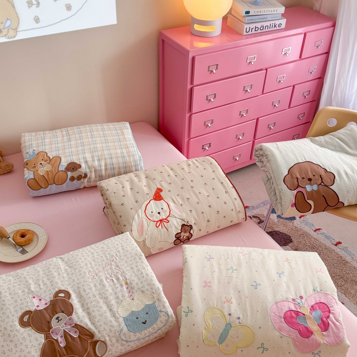 91家纺网 家纺一手货源 找家纺 觅糖家纺 2025春夏新款全棉双层纱夏被夏凉被空调被 组合图仅供展示