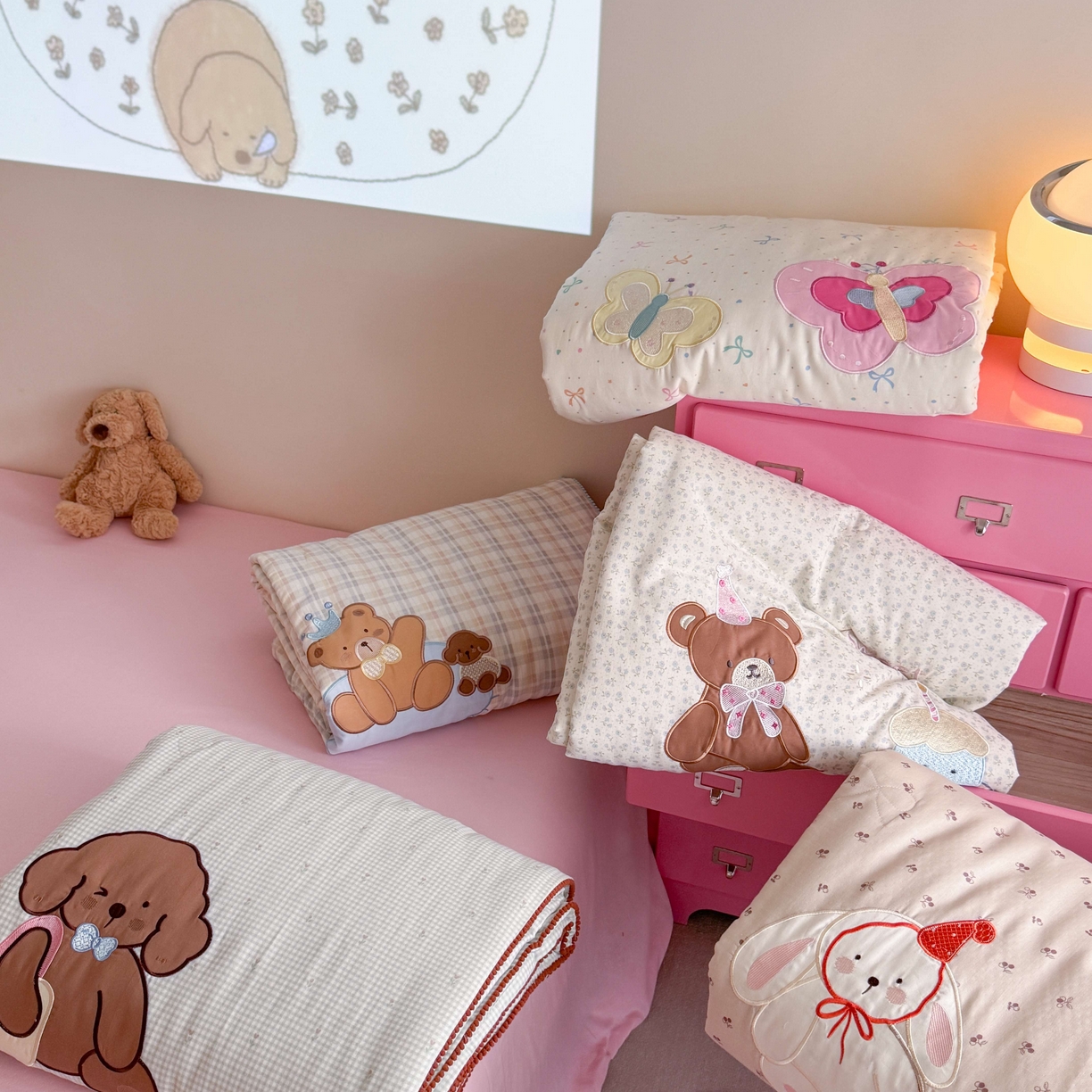 91家纺网 家纺一手货源 找家纺 觅糖家纺 2025春夏新款全棉双层纱夏被夏凉被空调被 组合图仅供展示