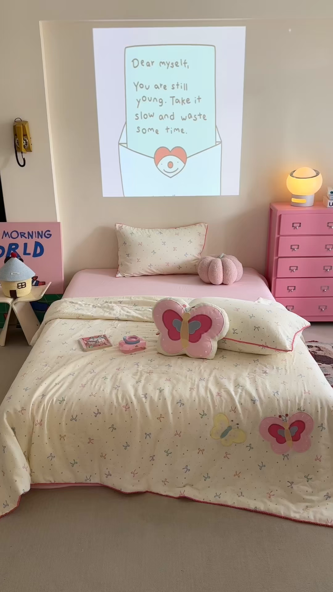 91家纺网 家纺一手货源 找家纺 觅糖家纺 2025春夏新款全棉双层纱夏被夏凉被空调被 蝴蝶日记