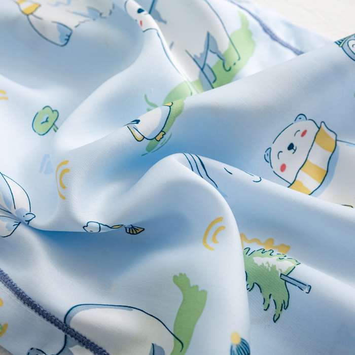 91家纺网 家纺一手货源 找家纺 （总）萌番宝 2025新款A类卡通莱赛尔天丝枕套50支儿童冰丝枕罩乳胶单枕套枕套单件