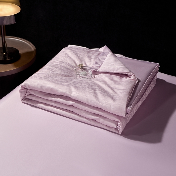 91家纺网 家纺一手货源 找家纺 丽卡家纺 2025新款翡丽天丝提花夏被四件套