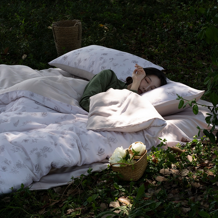 91家纺网 家纺一手货源 找家纺 禾时 2025新款60S兰精天丝数码印花四件套进口莱赛尔床品套件-知晓 知晓-玉