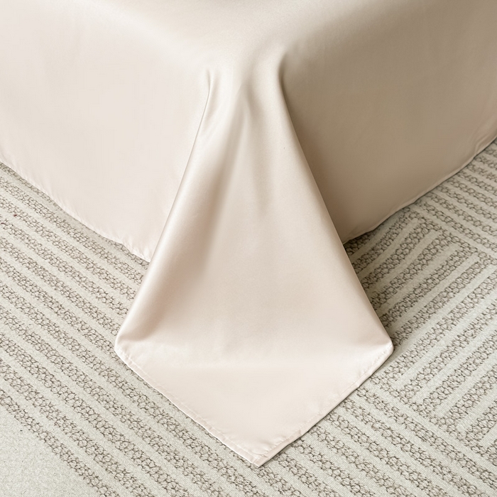 91家纺网 家纺一手货源 找家纺 凯美家居 2025新款法式风水洗真丝提花工艺四件套 叶琉璃 卡其