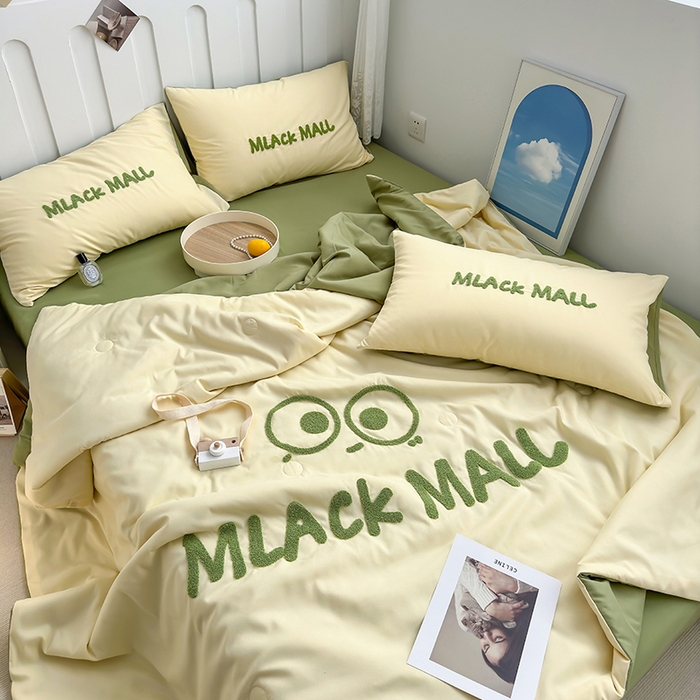 91家纺网 家纺一手货源 找家纺 （总）曼谷家纺 2025新款水洗棉超软毛巾绣夏被直播热款