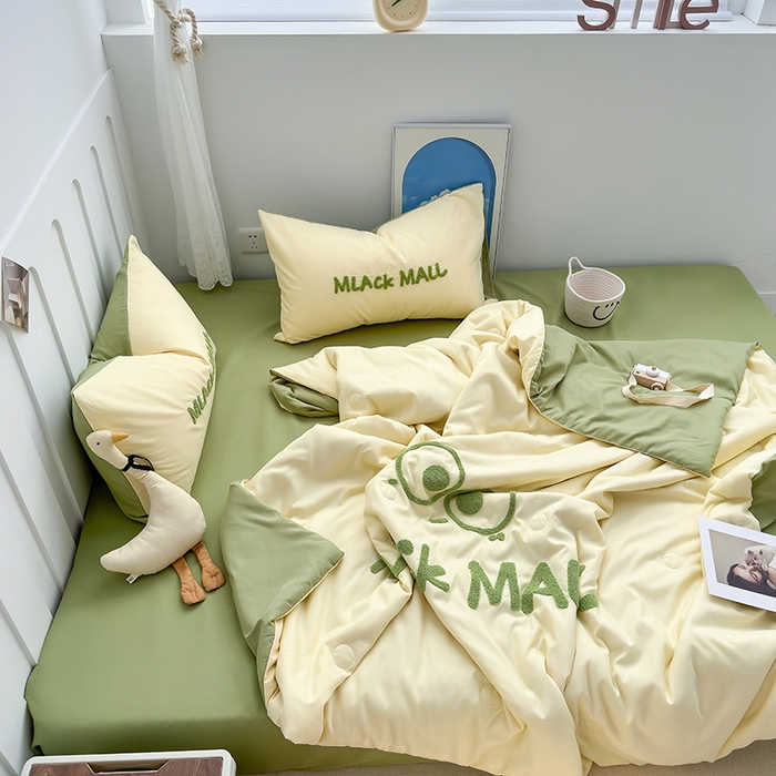 91家纺网 家纺一手货源 找家纺 （总）曼谷家纺 2025新款水洗棉超软毛巾绣夏被直播热款