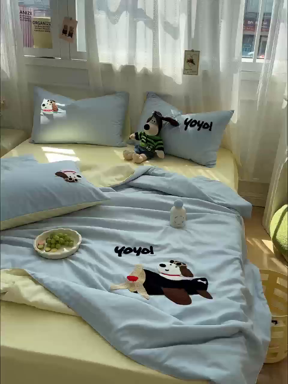 91家纺网 家纺一手货源 找家纺 曼谷家纺 2025新款水洗棉超软毛巾绣夏被直播热款 飞行员-蓝芝士