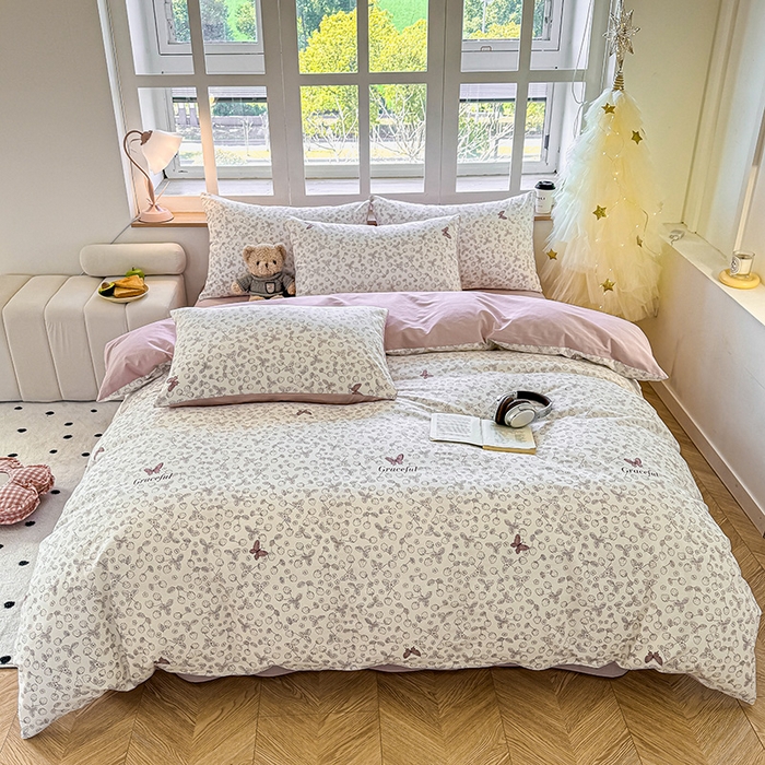 91家纺网 家纺一手货源 找家纺 （总）芊寻家居 2025新款13372全棉印花系列四件套