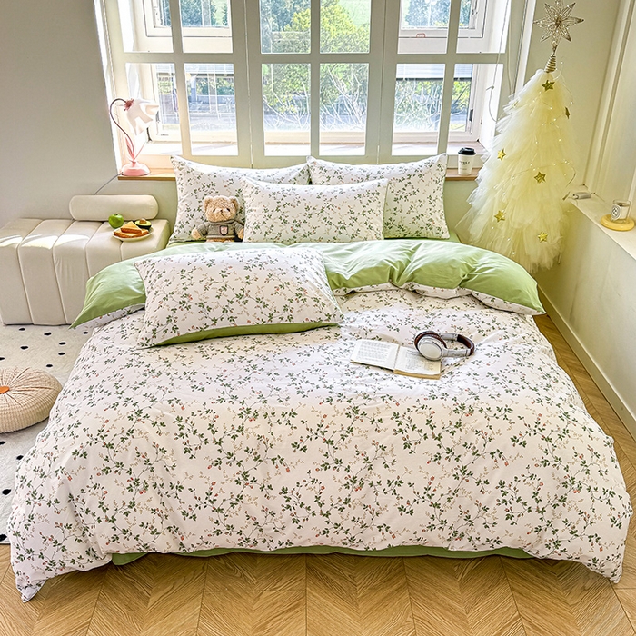 91家纺网 家纺一手货源 找家纺 （总）芊寻家居 2025新款13372全棉印花系列四件套