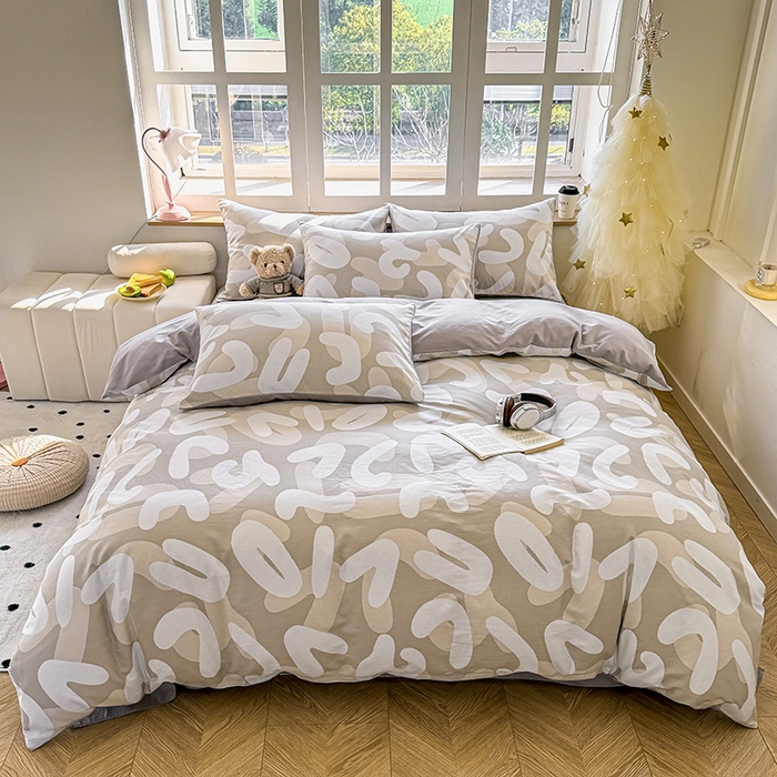 91家纺网 家纺一手货源 找家纺 （总）芊寻家居 2025新款13372全棉印花系列四件套