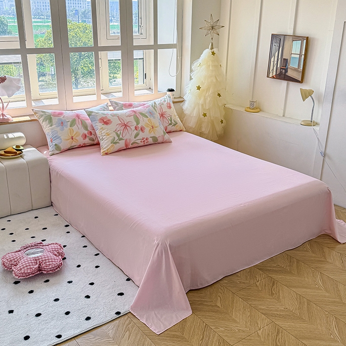 91家纺网 家纺一手货源 找家纺 芊寻家居 2025新款13372全棉印花系列四件套 朵琦