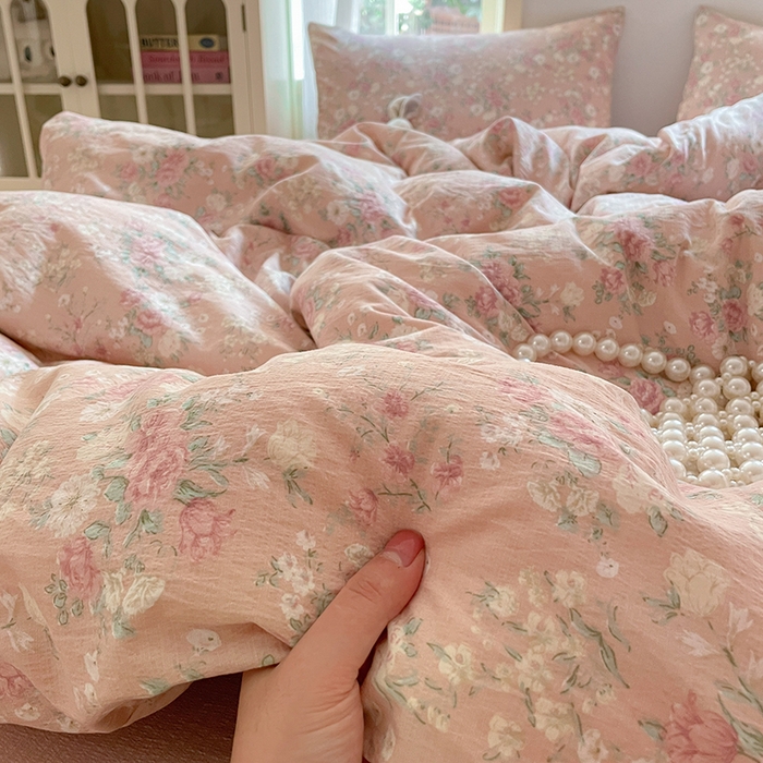 91家纺网 家纺一手货源 找家纺 贝扬思家纺 2025新款云感提花双层纱三件套-四件套-风格一 爱如星辰