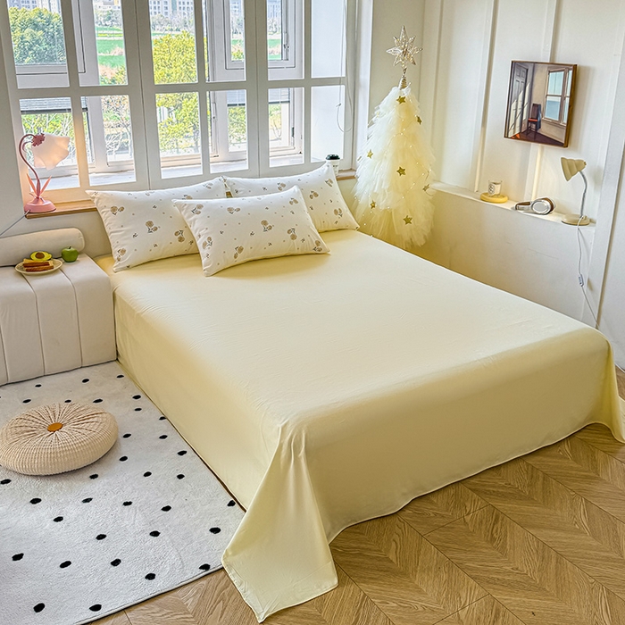 91家纺网 家纺一手货源 找家纺 芊寻家居 2025新款13372全棉印花系列四件套 盛夏