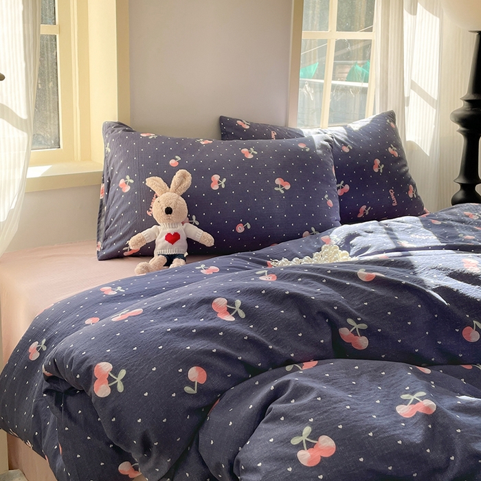 91家纺网 家纺一手货源 找家纺 贝扬思家纺 2025新款云感提花双层纱三件套-四件套-风格二 大吉大厘