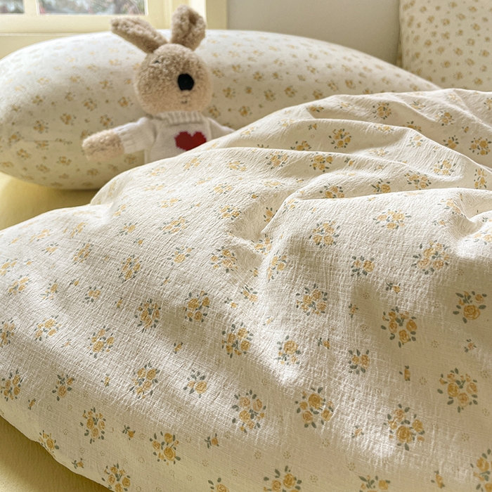 91家纺网 家纺一手货源 找家纺 贝扬思家纺 2025新款云感提花双层纱三件套-四件套-风格一 橘子海