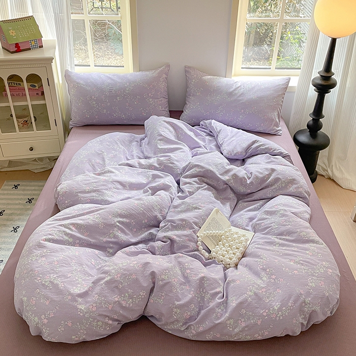 91家纺网 家纺一手货源 找家纺 贝扬思家纺 2025新款云感提花双层纱三件套-四件套-风格一 恋如青柠香