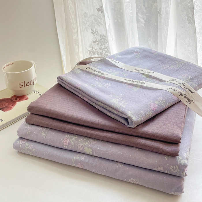 91家纺网 家纺一手货源 找家纺 贝扬思家纺 2025新款云感提花双层纱三件套-四件套-风格二 恋如青柠香