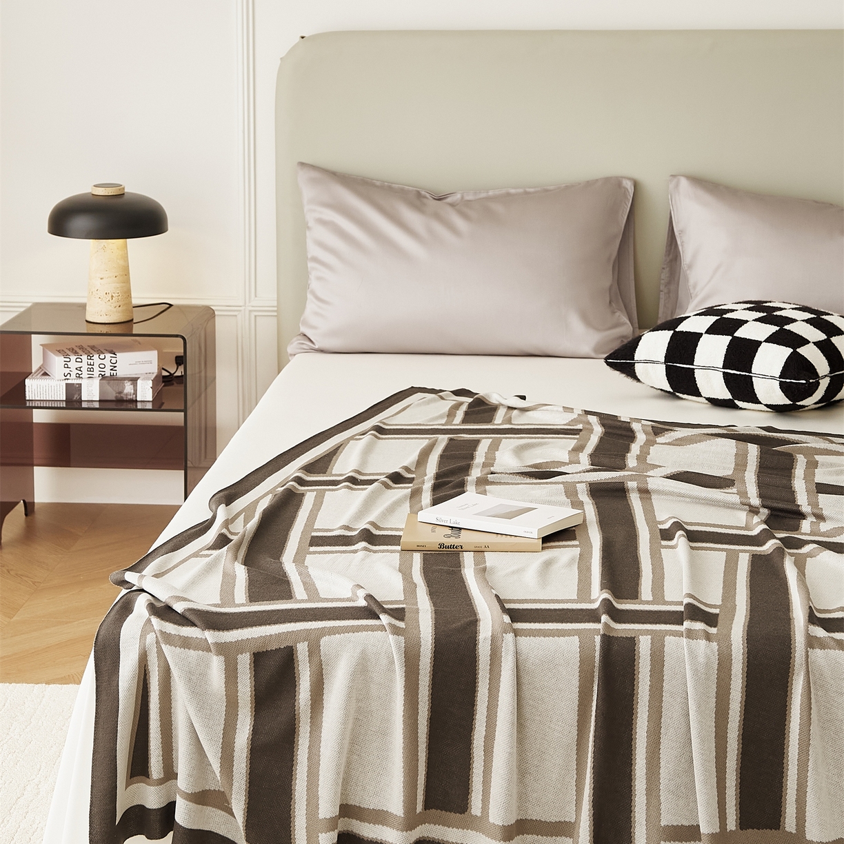 91家纺网 家纺一手货源 找家纺 （总）暖绵绵家纺 2025新款莱赛尔盖毯毯子-格尔利【注：最低零售价：128元】