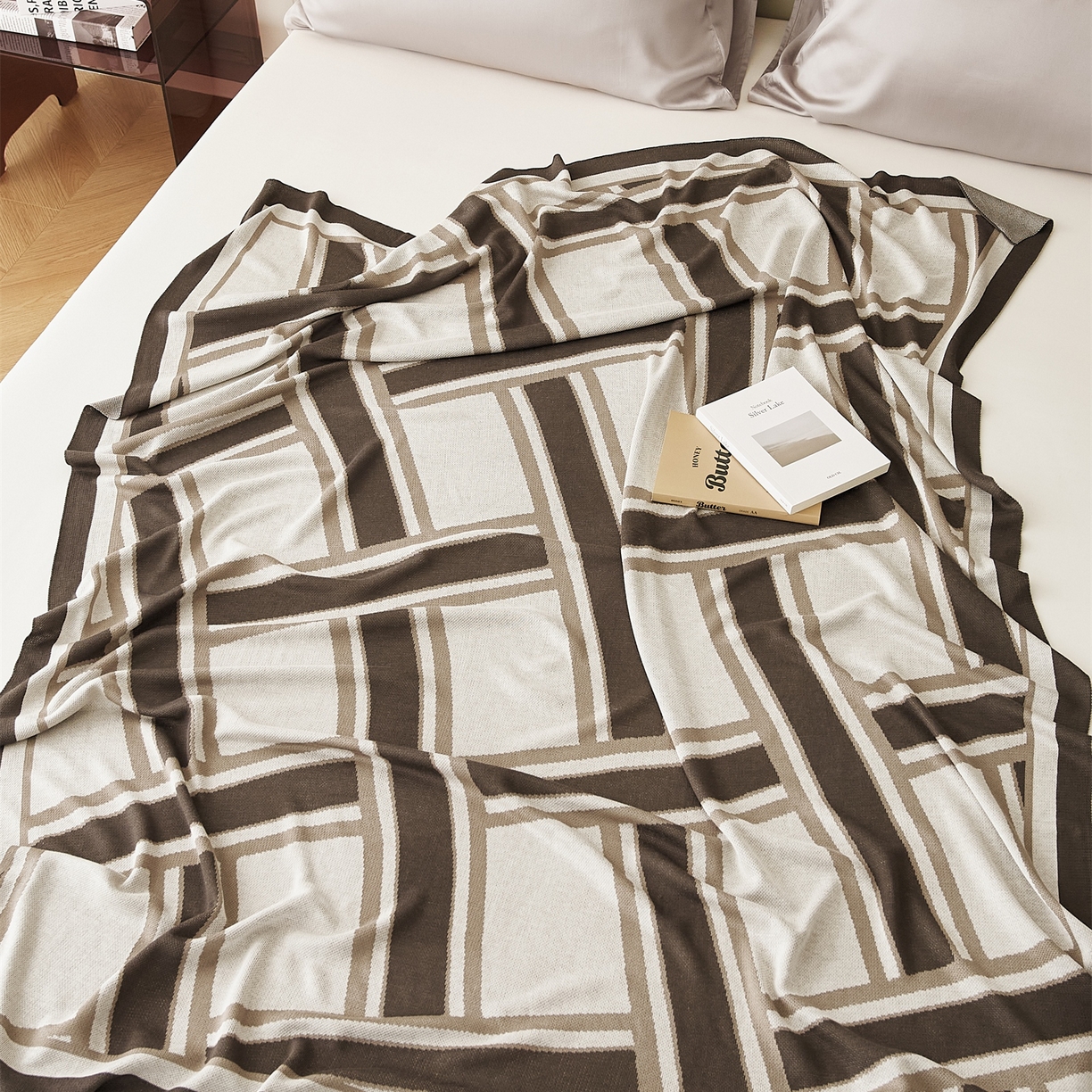 91家纺网 家纺一手货源 找家纺 （总）暖绵绵家纺 2025新款莱赛尔盖毯毯子-格尔利【注：最低零售价：128元】