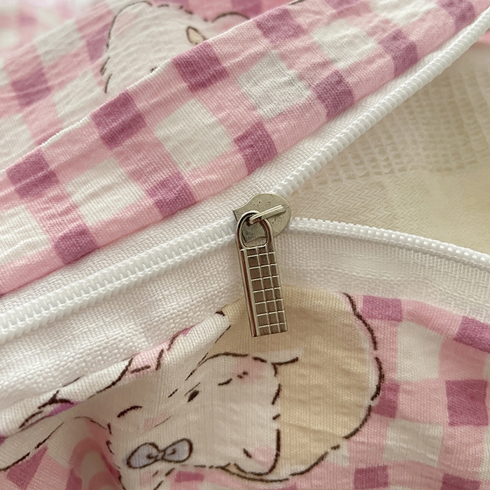 91家纺网 家纺一手货源 找家纺 贝扬思家纺 2025新款云感提花双层纱三件套-四件套-风格一 猫猫晚宴