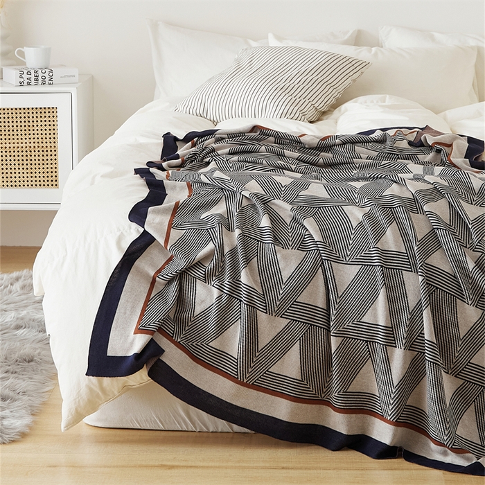 91家纺网 家纺一手货源 找家纺 （总）暖绵绵家纺 2025新款针织盖毯--布维林【注：最低零售价：128元】