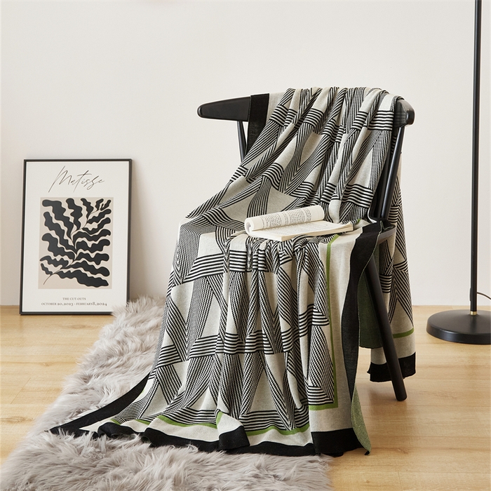 91家纺网 家纺一手货源 找家纺 （总）暖绵绵家纺 2025新款针织盖毯--布维林【注：最低零售价：128元】