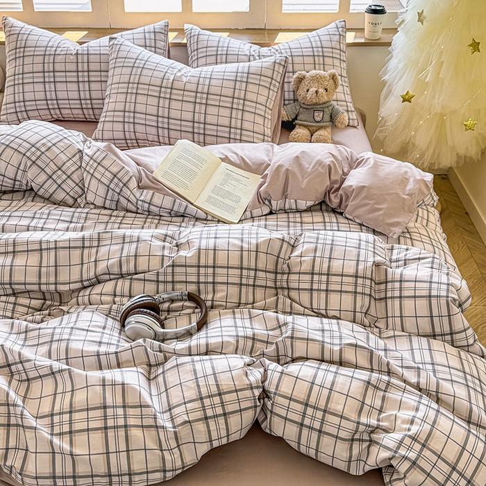 91家纺网 家纺一手货源 找家纺 芊寻家居 2025新款13372全棉印花系列单被套 柏拉图