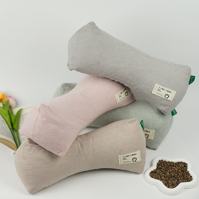 91家纺网 家纺一手货源 找家纺 （总）芯洲2025新款水洗棉条纹荞麦枕简约三角骨头枕枕头枕芯