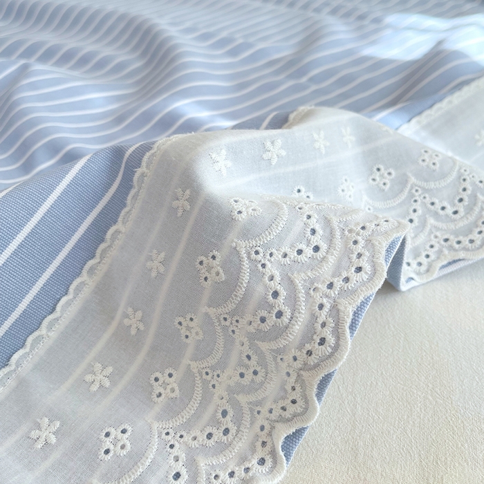 91家纺网 家纺一手货源 找家纺 春皖家纺 2025春夏新款老粗布花边款凉席席子单床单 床单单件 花边-细川聚