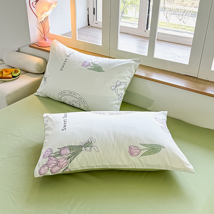 91家纺网 家纺一手货源 找家纺 芊寻家居 2025新款13372全棉印花系列单被套 雅姿