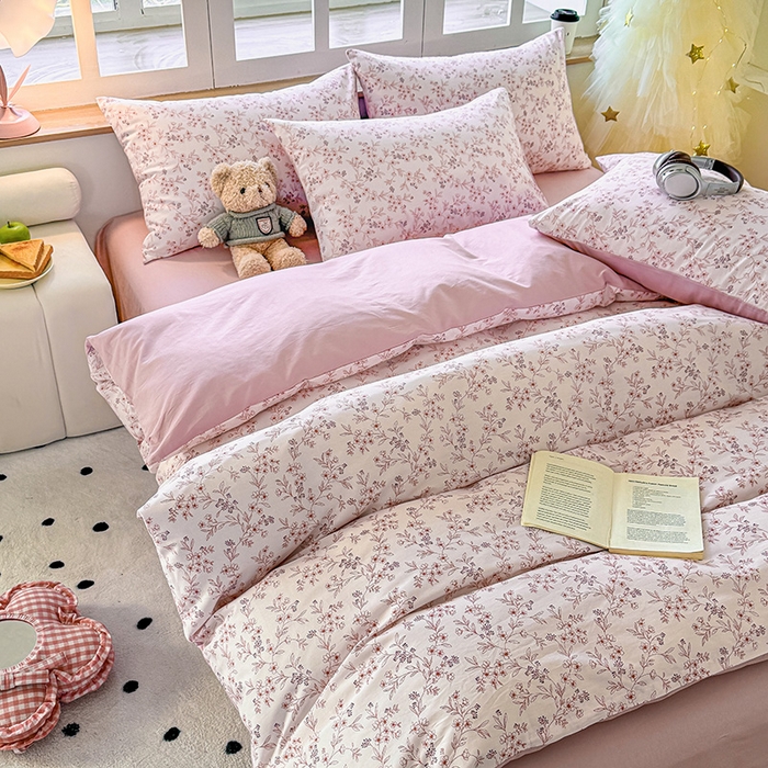 91家纺网 家纺一手货源 找家纺 芊寻家居 2025新款13372全棉印花系列单被套 芷若