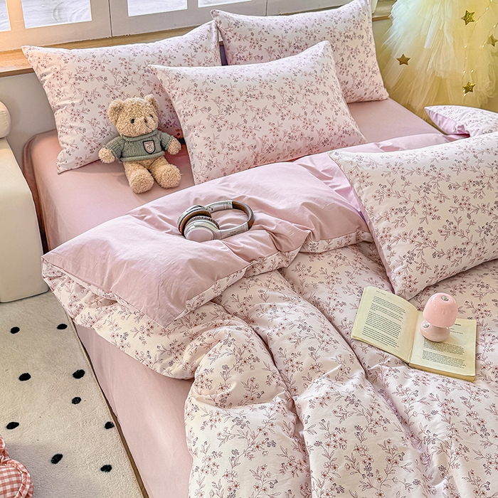 91家纺网 家纺一手货源 找家纺 芊寻家居 2025新款13372全棉印花系列单被套 芷若