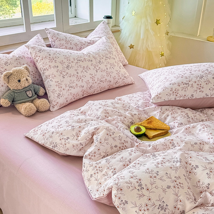 91家纺网 家纺一手货源 找家纺 芊寻家居 2025新款13372全棉印花系列单被套 芷若