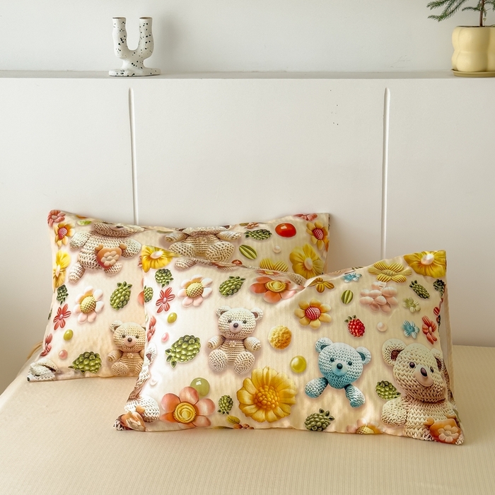 91家纺网 家纺一手货源 找家纺 （总）绒裕家纺 2025春夏新款新品直播爆款推荐5D立体双层纱小清新四件套单被套宿舍三件套