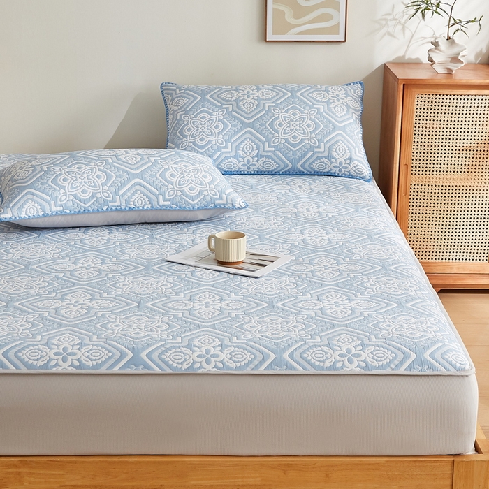 91家纺网 家纺一手货源 找家纺 （总）梦镜家纺 2025新款A类针织双层纱床笠