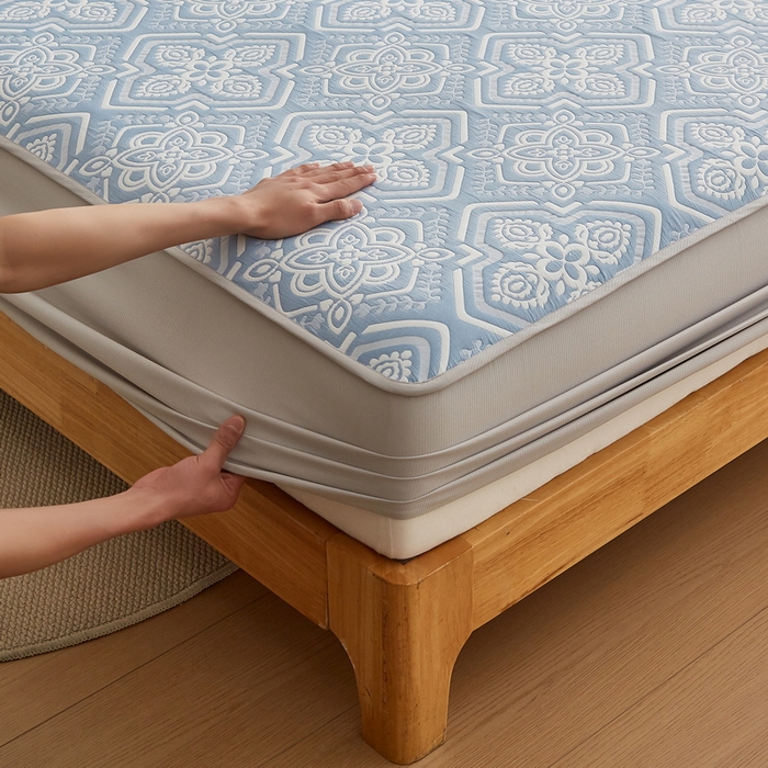 91家纺网 家纺一手货源 找家纺 （总）梦镜家纺 2025新款A类针织双层纱床笠