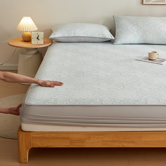 91家纺网 家纺一手货源 找家纺 （总）梦镜家纺 2025新款A类针织双层纱床笠