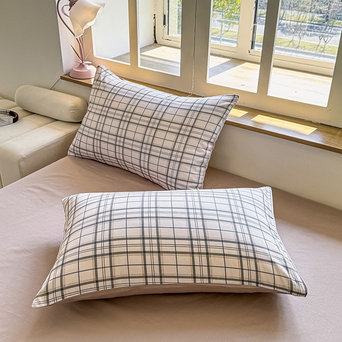 芊寻家居 2025新款13372全棉印花系列单枕套 柏拉图