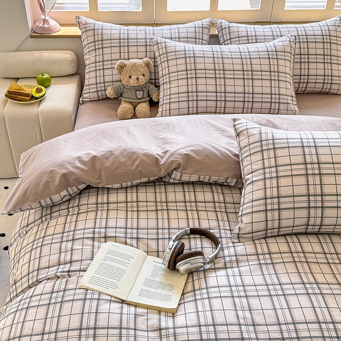 91家纺网 家纺一手货源 找家纺 芊寻家居 2025新款13372全棉印花系列单枕套 柏拉图