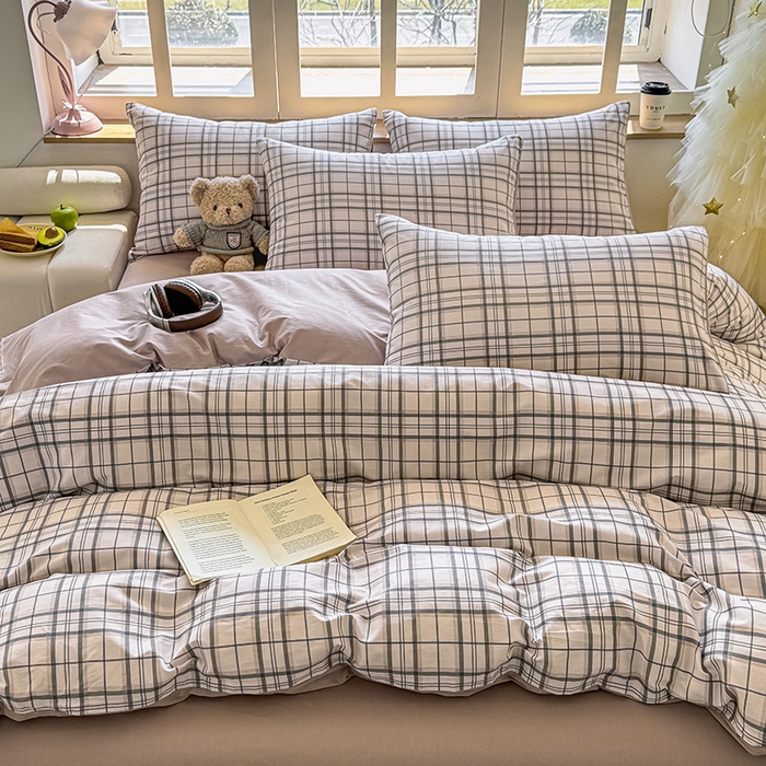 91家纺网 家纺一手货源 找家纺 芊寻家居 2025新款13372全棉印花系列单枕套 柏拉图