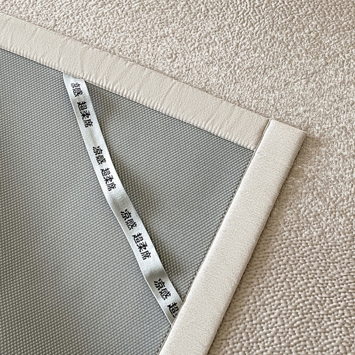 91家纺网 家纺一手货源 找家纺 雅居纺家纺 2025春夏新款提花星空凉感席凉席席子 星空-卡其 床席款