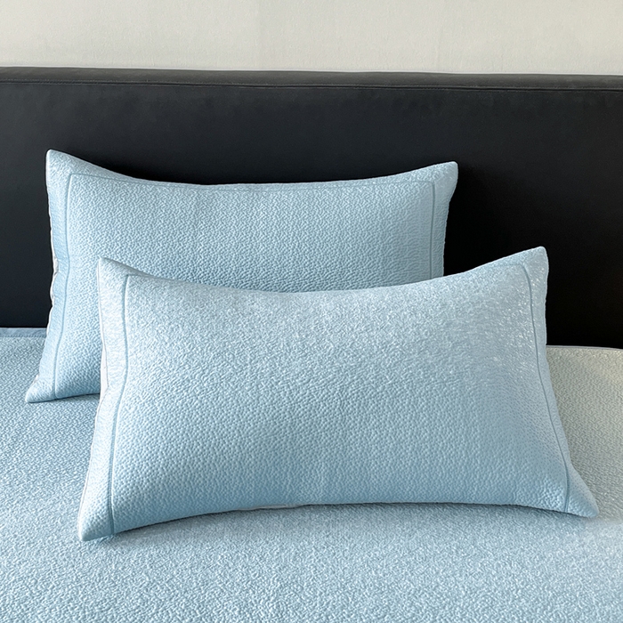 91家纺网 家纺一手货源 找家纺 雅居纺家纺 2025春夏新款提花星空凉感席凉席席子 星空-蓝 床席款