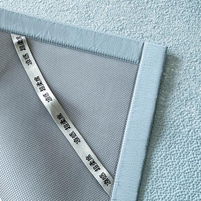 91家纺网 家纺一手货源 找家纺 雅居纺家纺 2025春夏新款提花星空凉感席凉席席子 星空-蓝 床席款