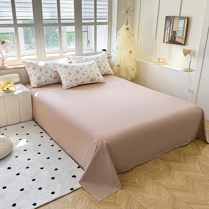 91家纺网 家纺一手货源 找家纺 芊寻家居 2025新款13372全棉印花系列单枕套 梦境女孩 米