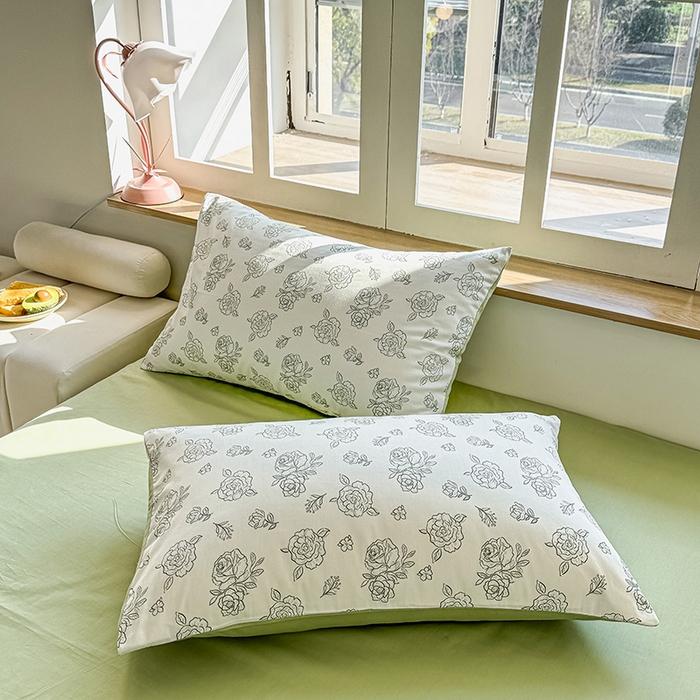 芊寻家居 2025新款13372全棉印花系列单枕套 如约