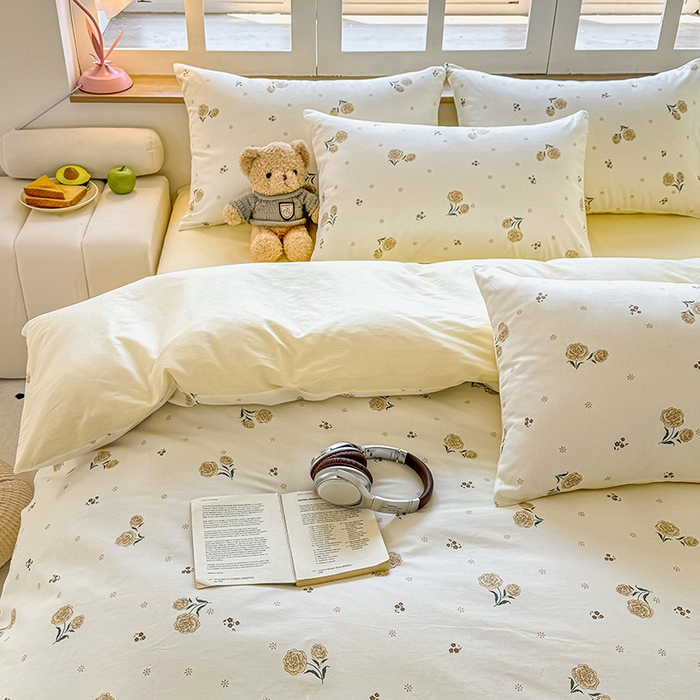 91家纺网 家纺一手货源 找家纺 芊寻家居 2025新款13372全棉印花系列单枕套 盛夏