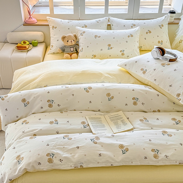 91家纺网 家纺一手货源 找家纺 芊寻家居 2025新款13372全棉印花系列单枕套 盛夏