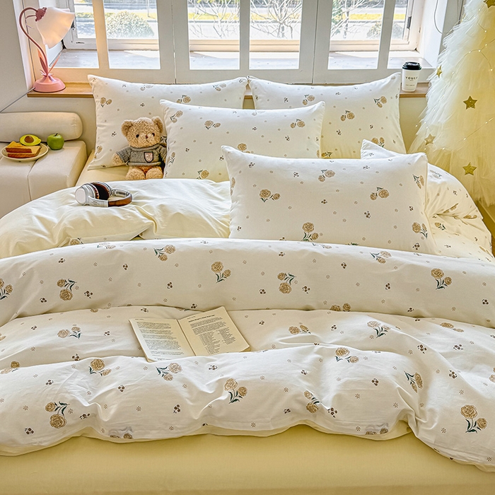 91家纺网 家纺一手货源 找家纺 芊寻家居 2025新款13372全棉印花系列单枕套 盛夏