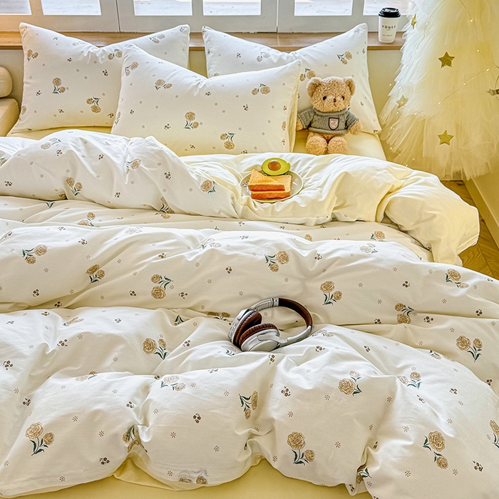 91家纺网 家纺一手货源 找家纺 芊寻家居 2025新款13372全棉印花系列单枕套 盛夏