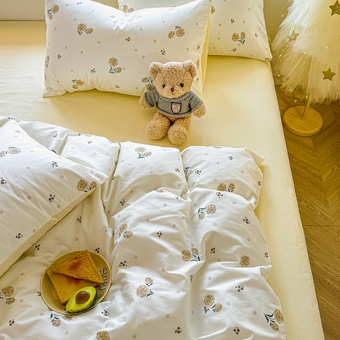 91家纺网 家纺一手货源 找家纺 芊寻家居 2025新款13372全棉印花系列单枕套 盛夏